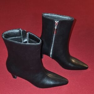 French Connection Sleek Black Heeled Boots